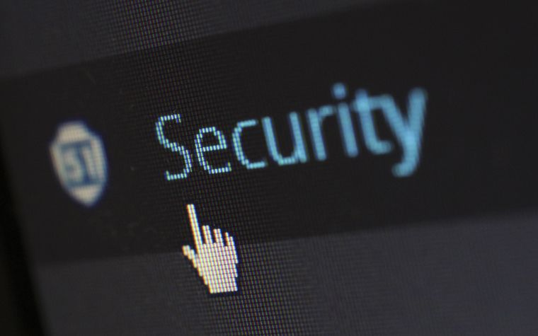 A screen highlighting online payment security